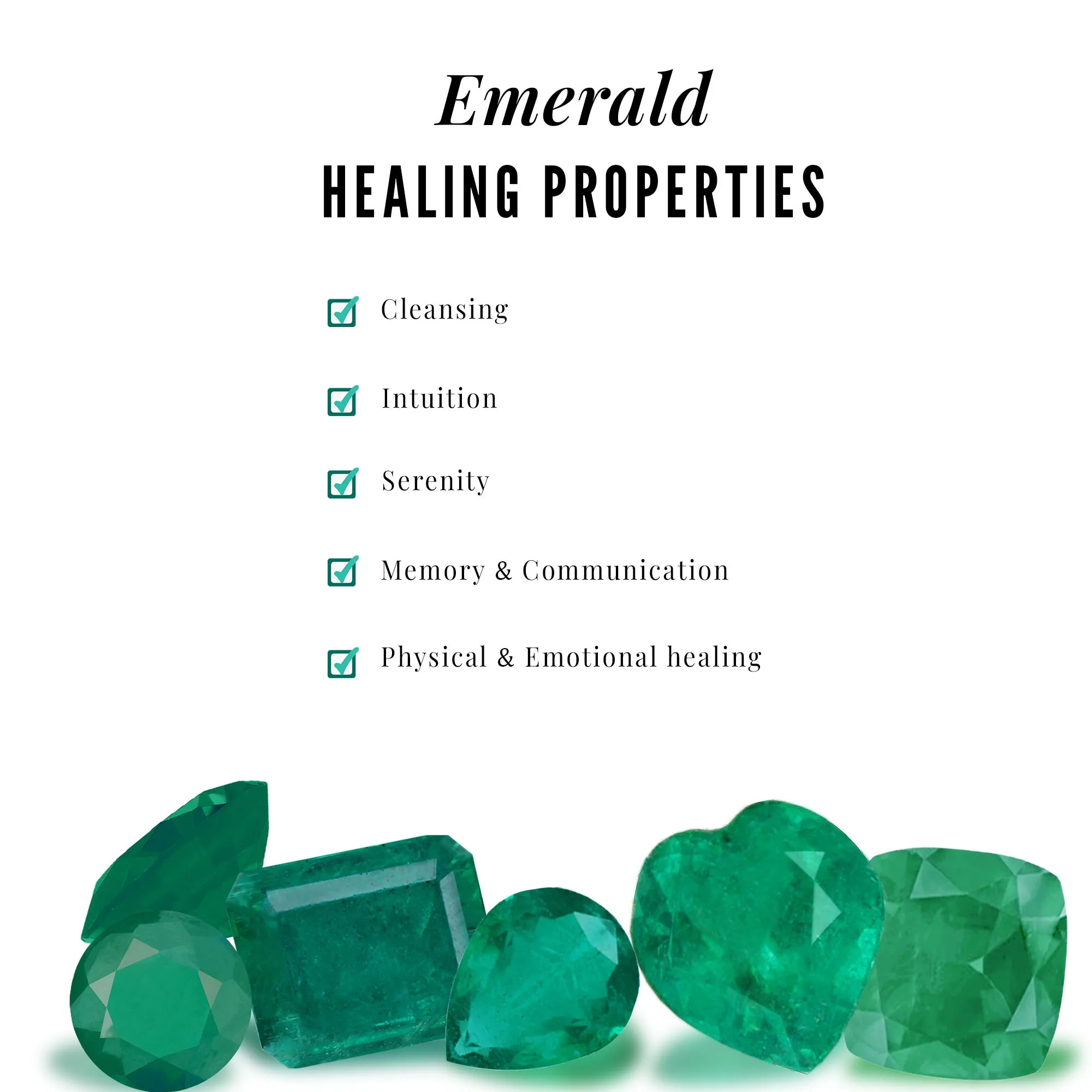 Natural Emerald Bar Pendant Necklace and Stud Earring Set