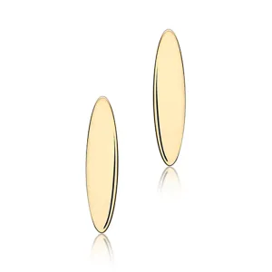 Oval Drop Stud Earrings