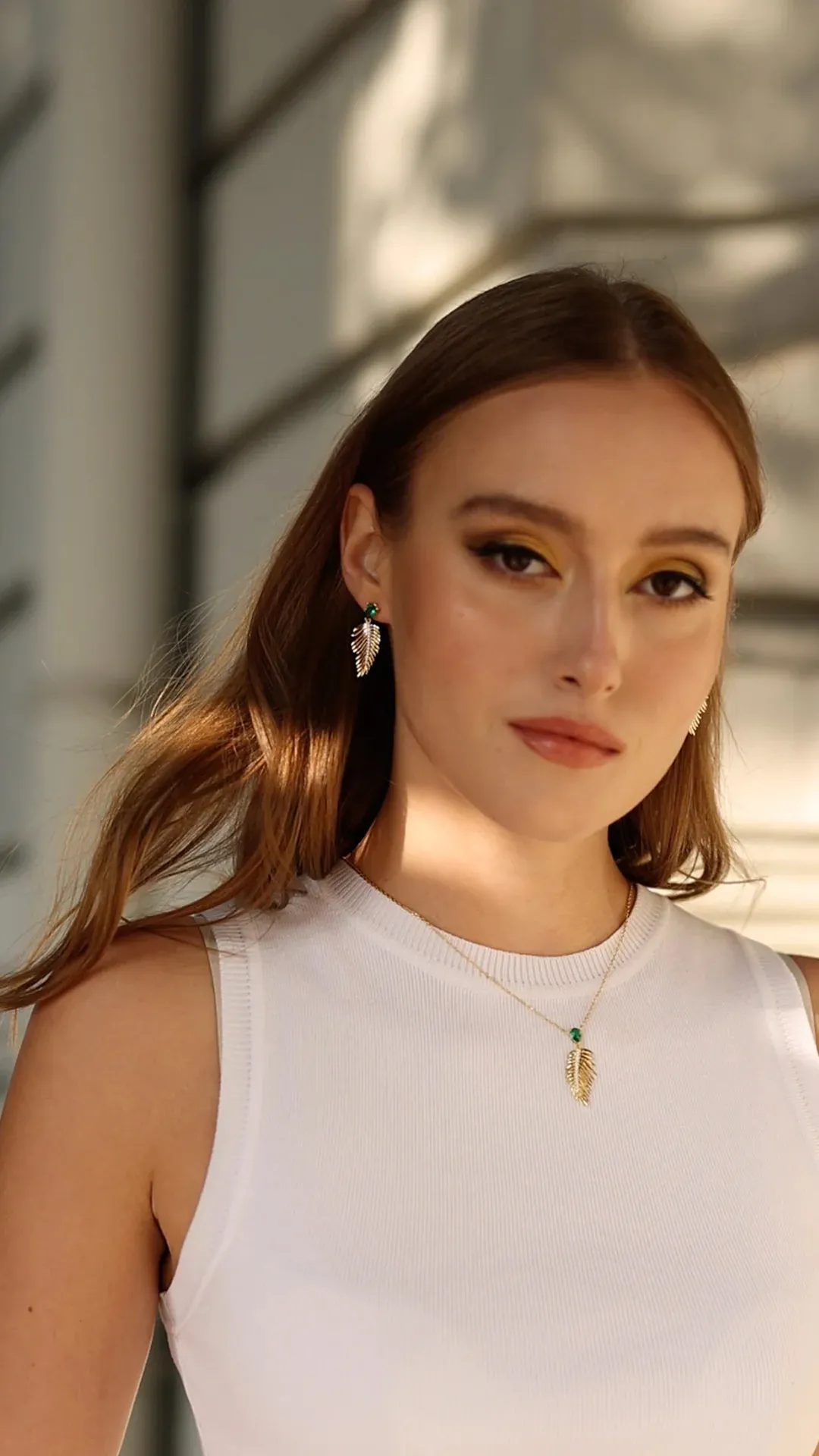 Palma Emerald Stone Necklace