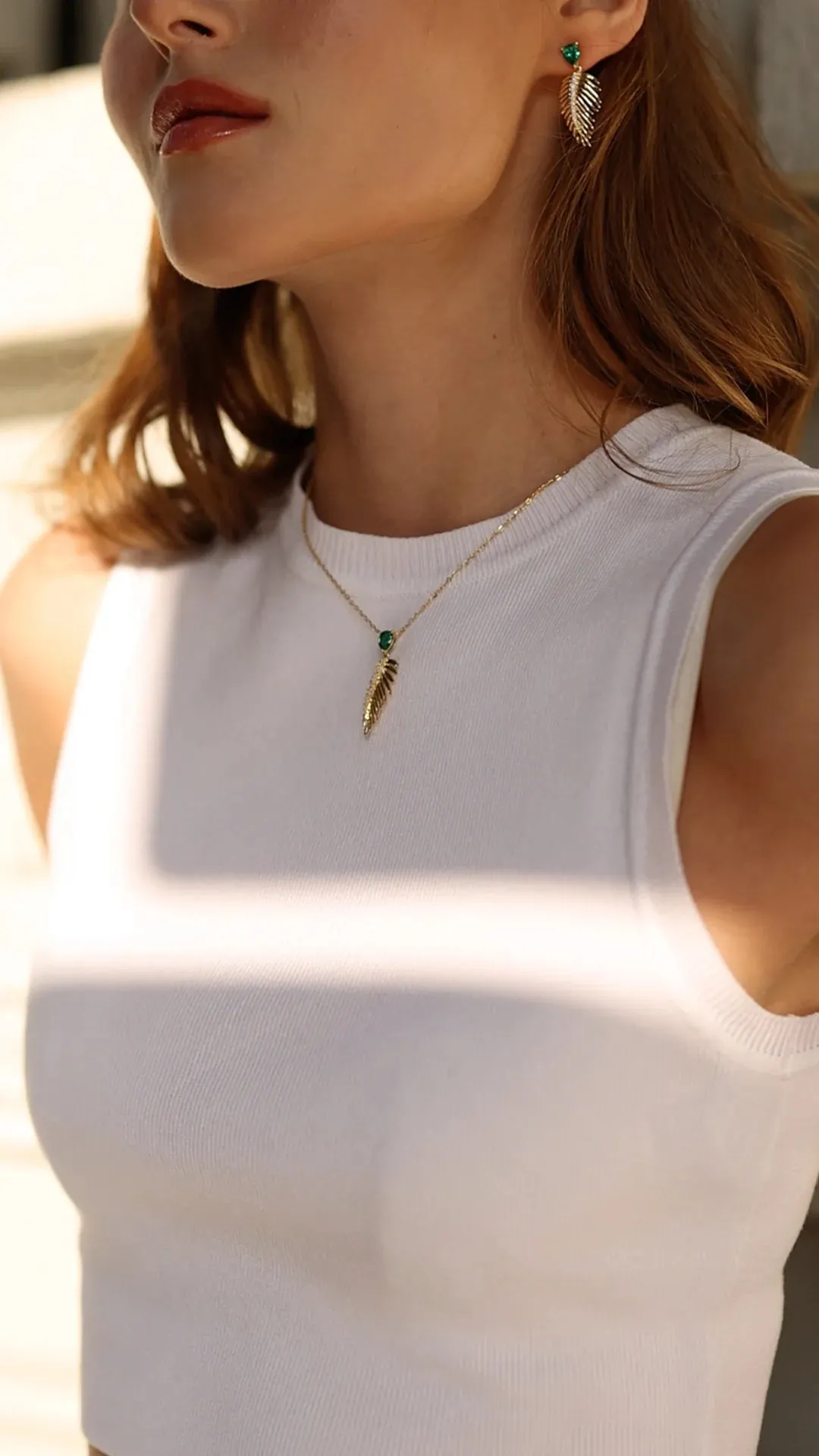 Palma Emerald Stone Necklace