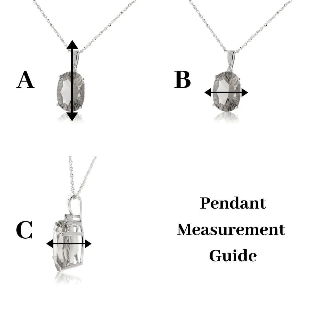Pear Aquamarine & Geometric Halo Pendant