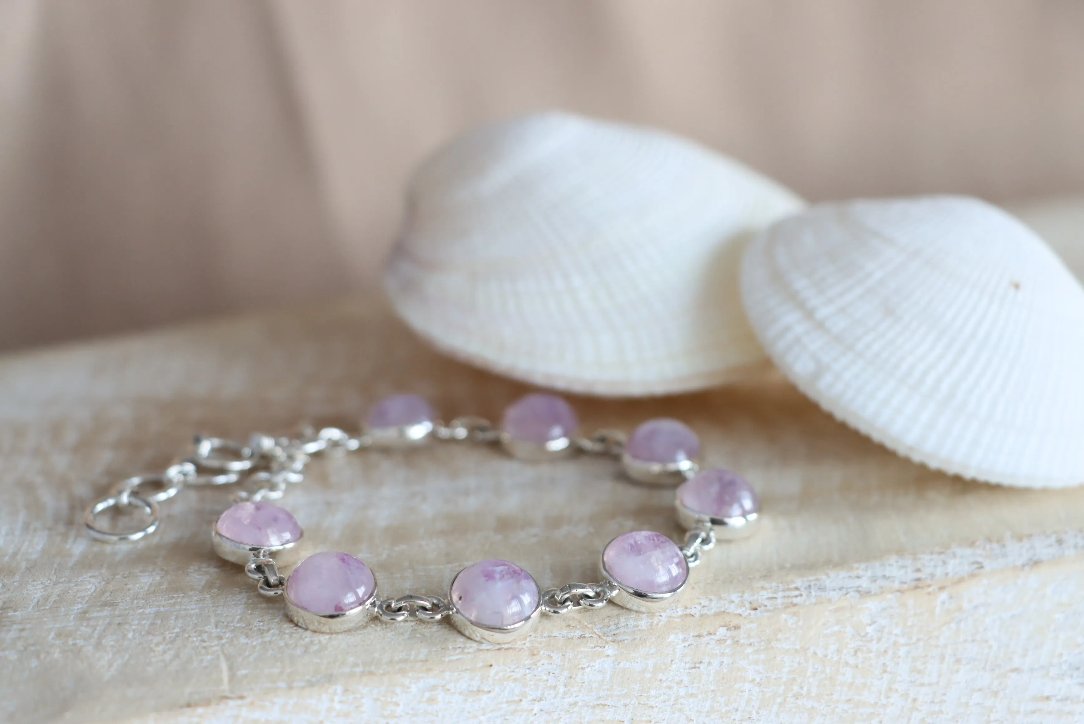 Pink Moonstone Bracelet