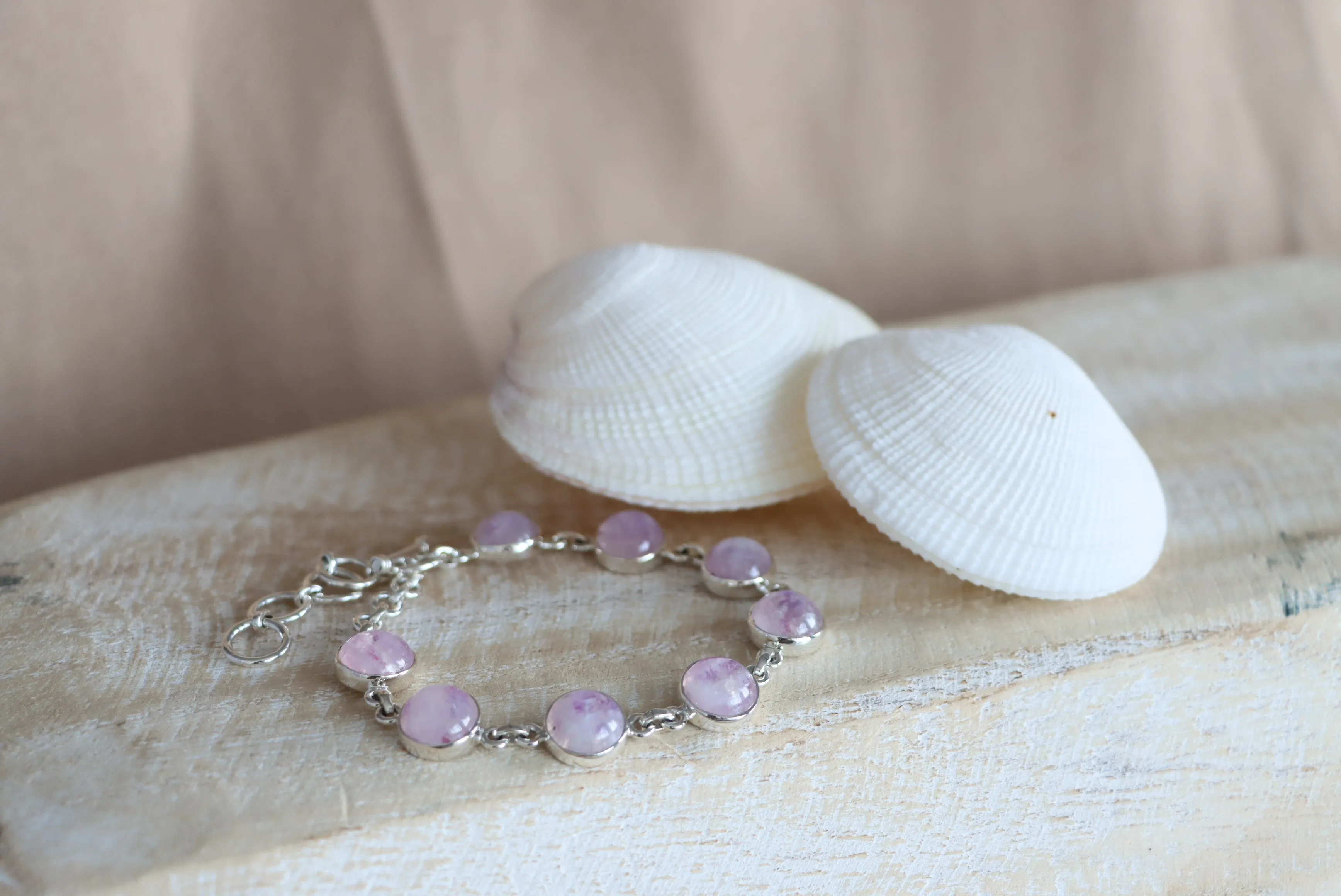 Pink Moonstone Bracelet