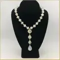 Rainbow Moonstone and Vermeil Drop Necklace