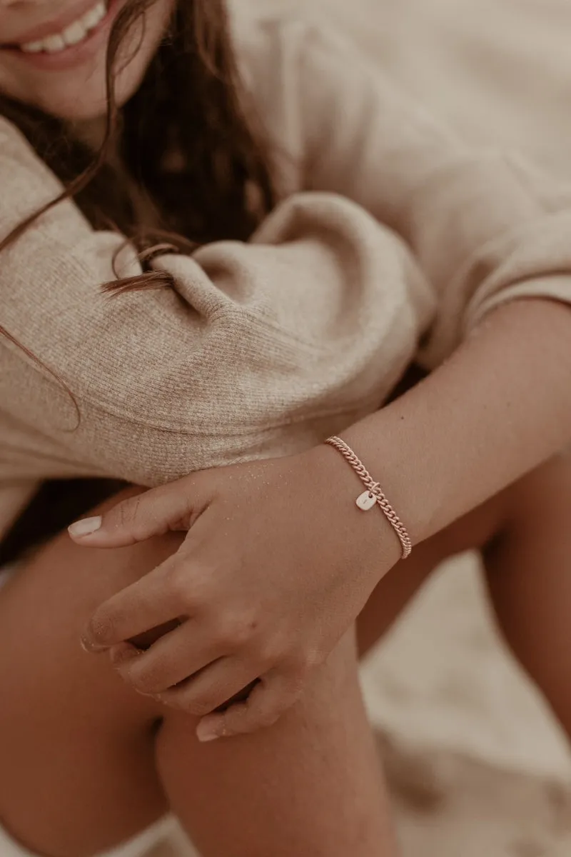 Rectangular Pendant Bracelet - Gold