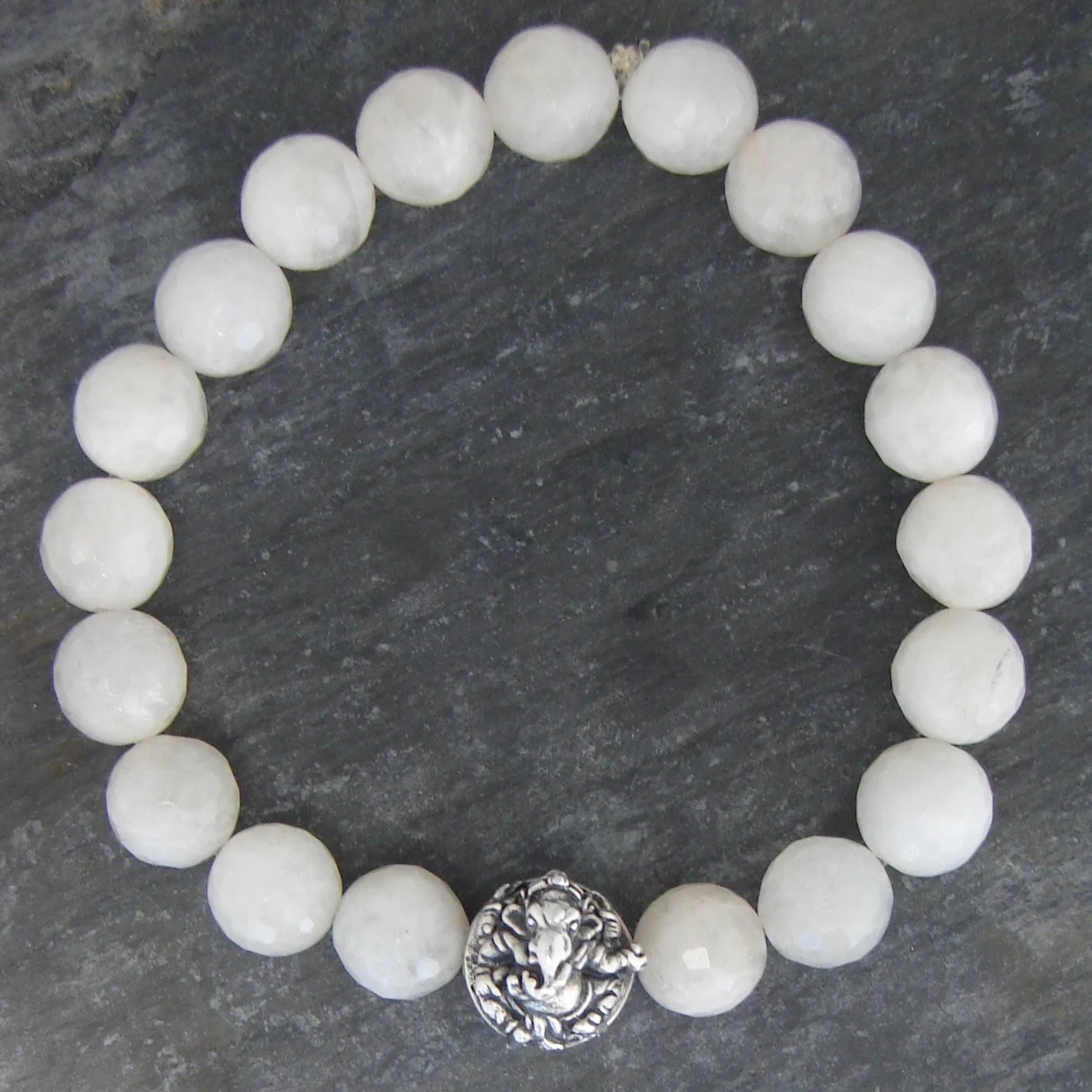 Remover of Obstacles | Ganesh Moonstone Bracelet | Hope