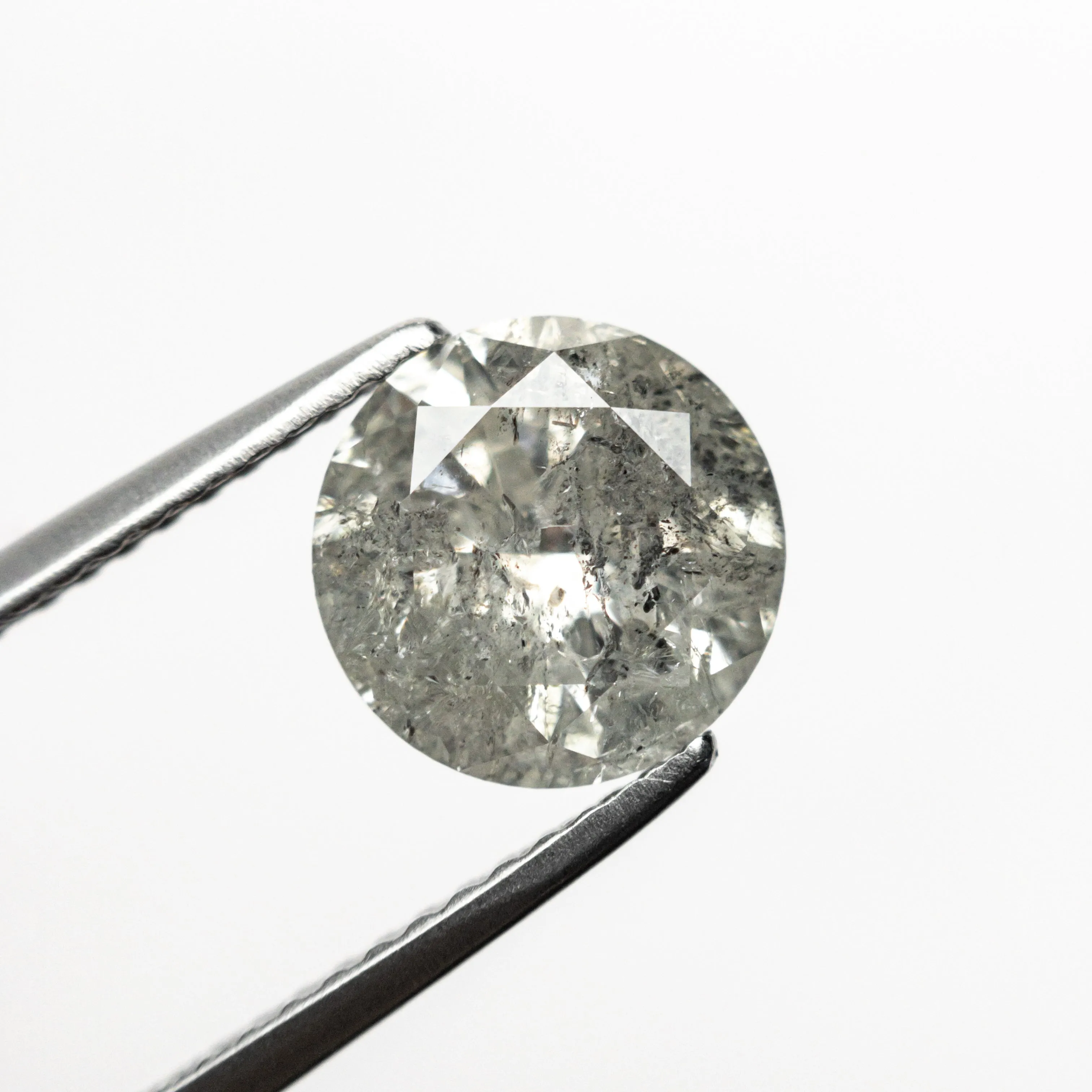 Salt and Pepper Brilliant Diamond - 2.13ct Round