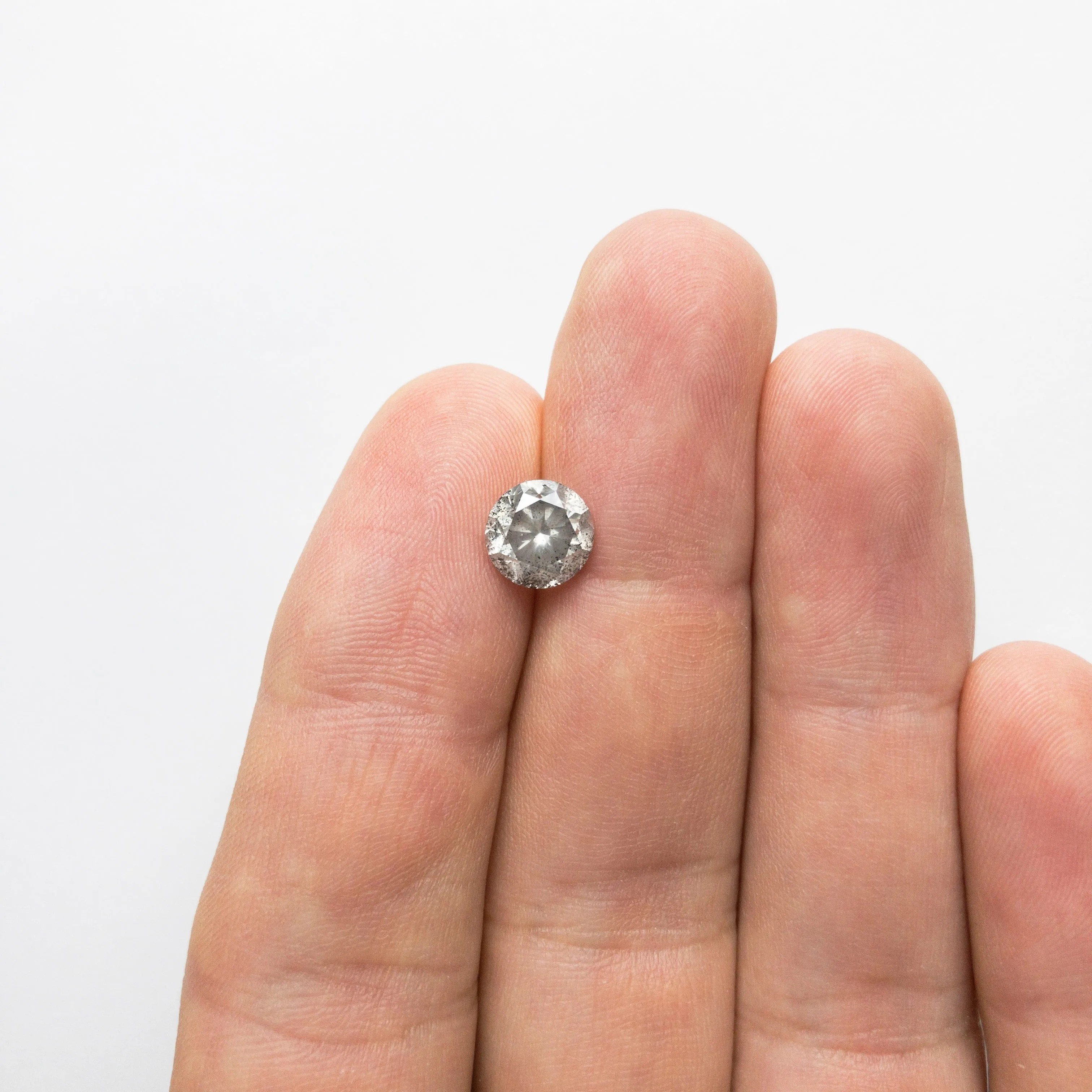 Salt and Pepper Brilliant Diamond - 2.28ct Round