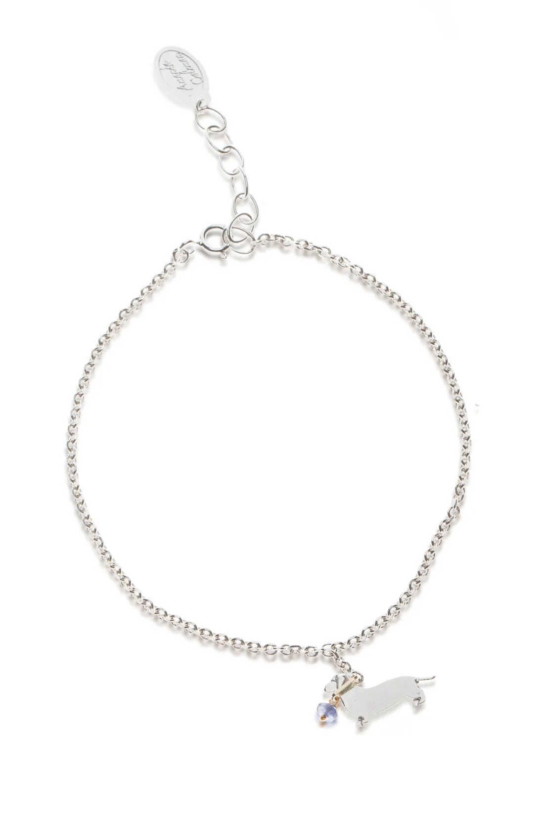Sausage Dog On A Lead Bracelet
