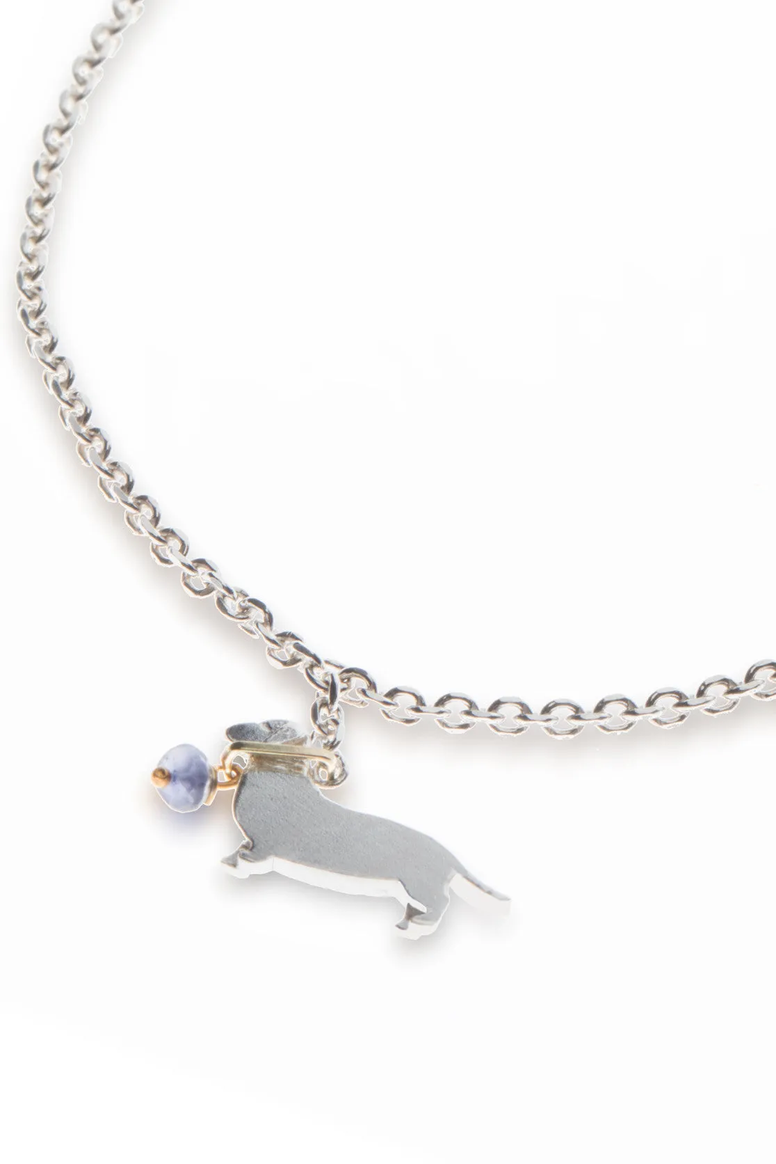Sausage Dog On A Lead Bracelet