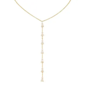 Shining Path Diamond Lariat Necklace