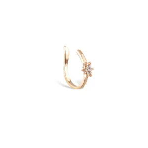 Shining Sun Earring Cuff - Piercing -Single