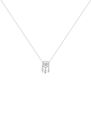 Silver Dreamcatcher Necklace