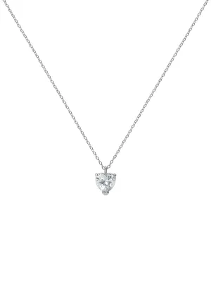 Silver Heart Pendant Necklace