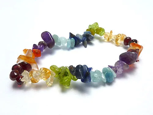 Single Strand Chip Bracelet - Chakra