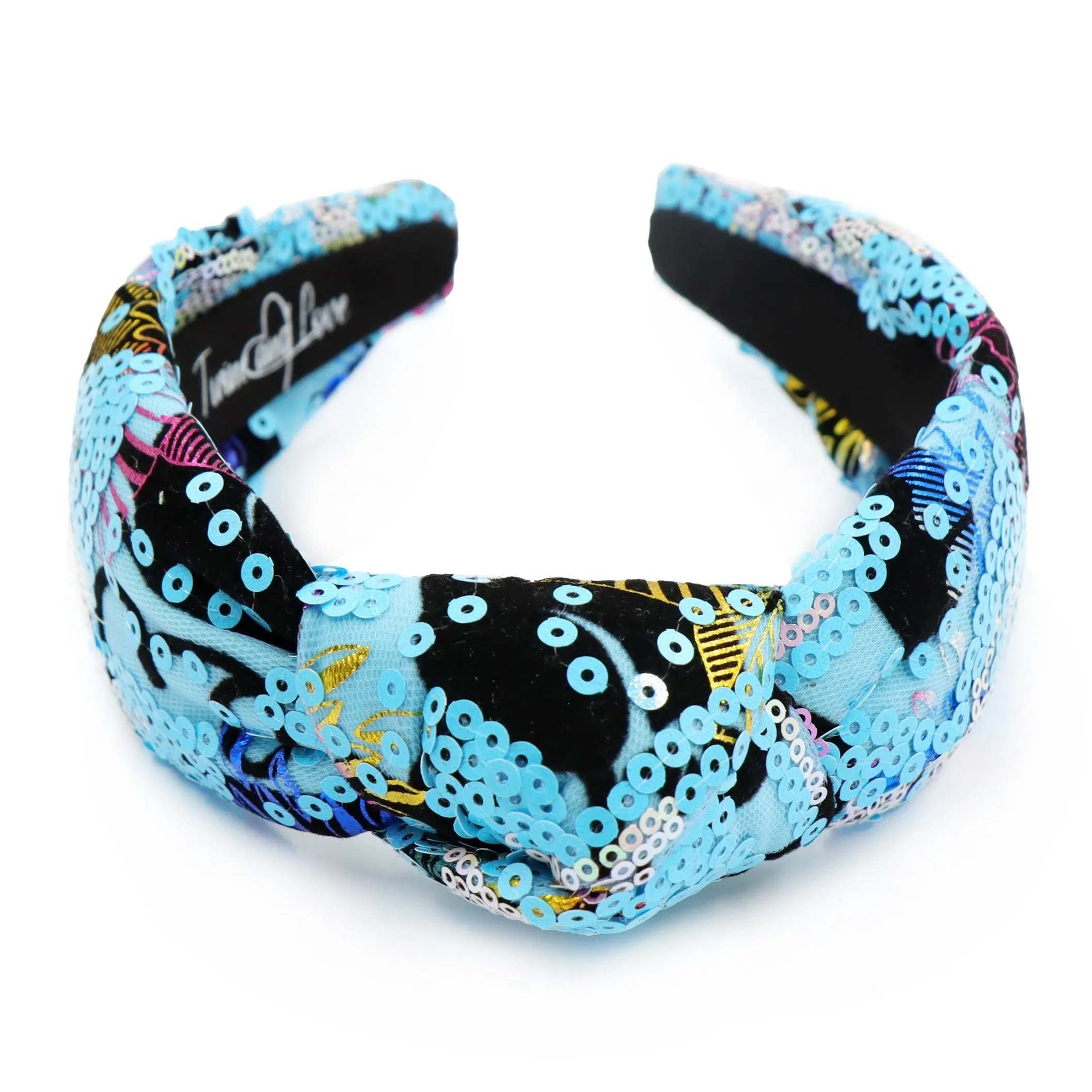 Sini Sequins Padded Knot Headband