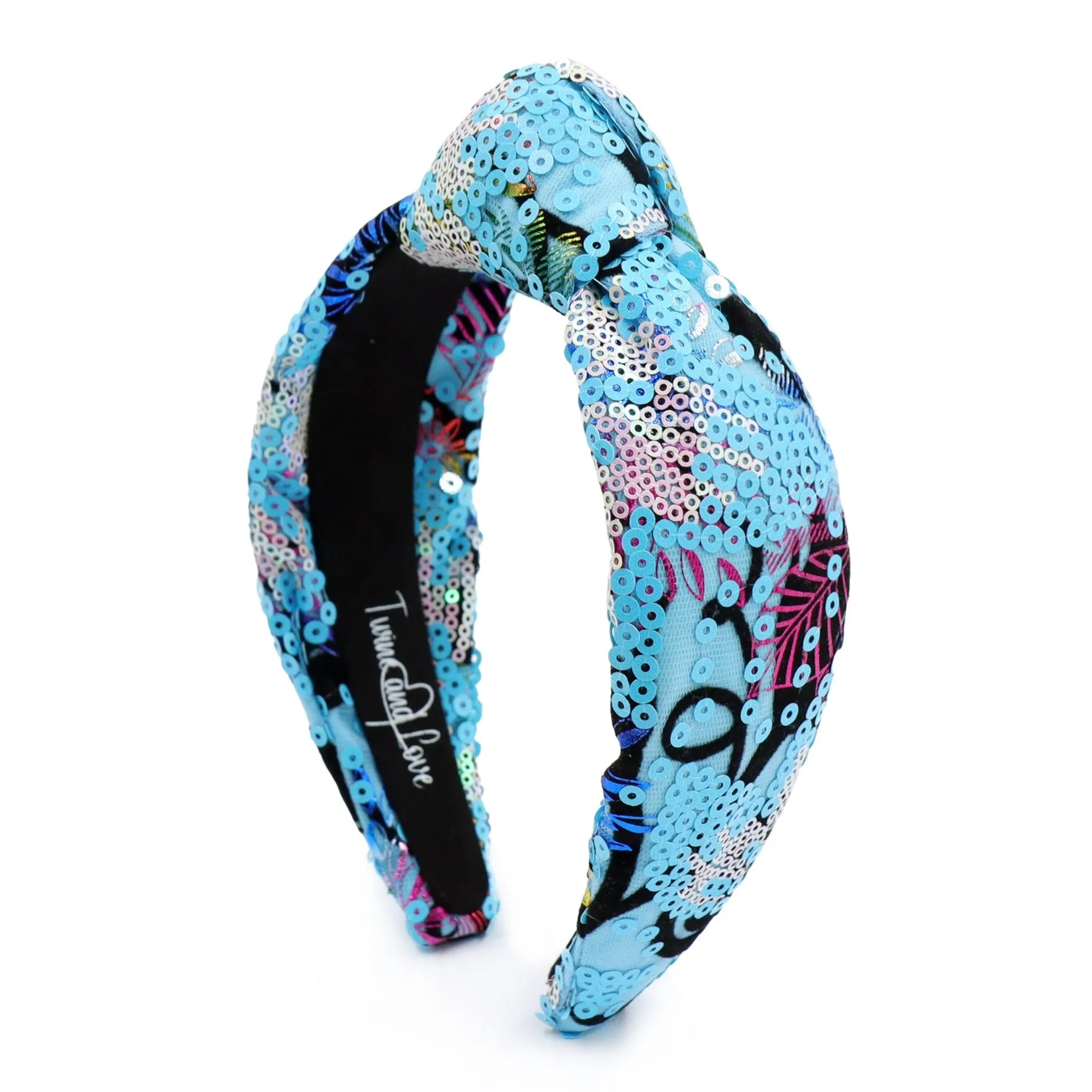 Sini Sequins Padded Knot Headband