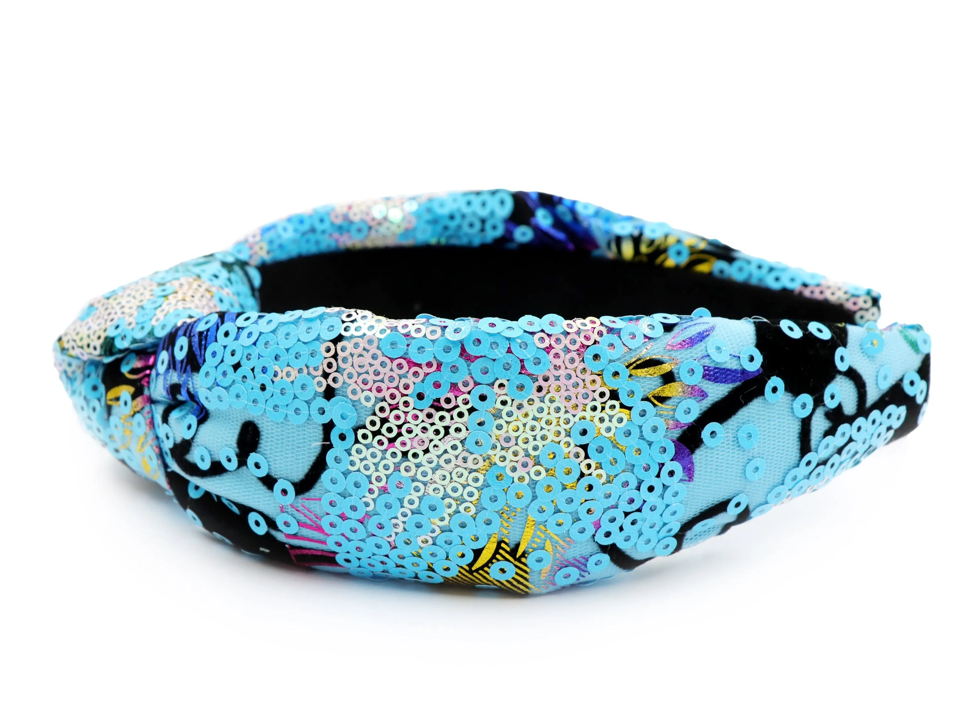 Sini Sequins Padded Knot Headband