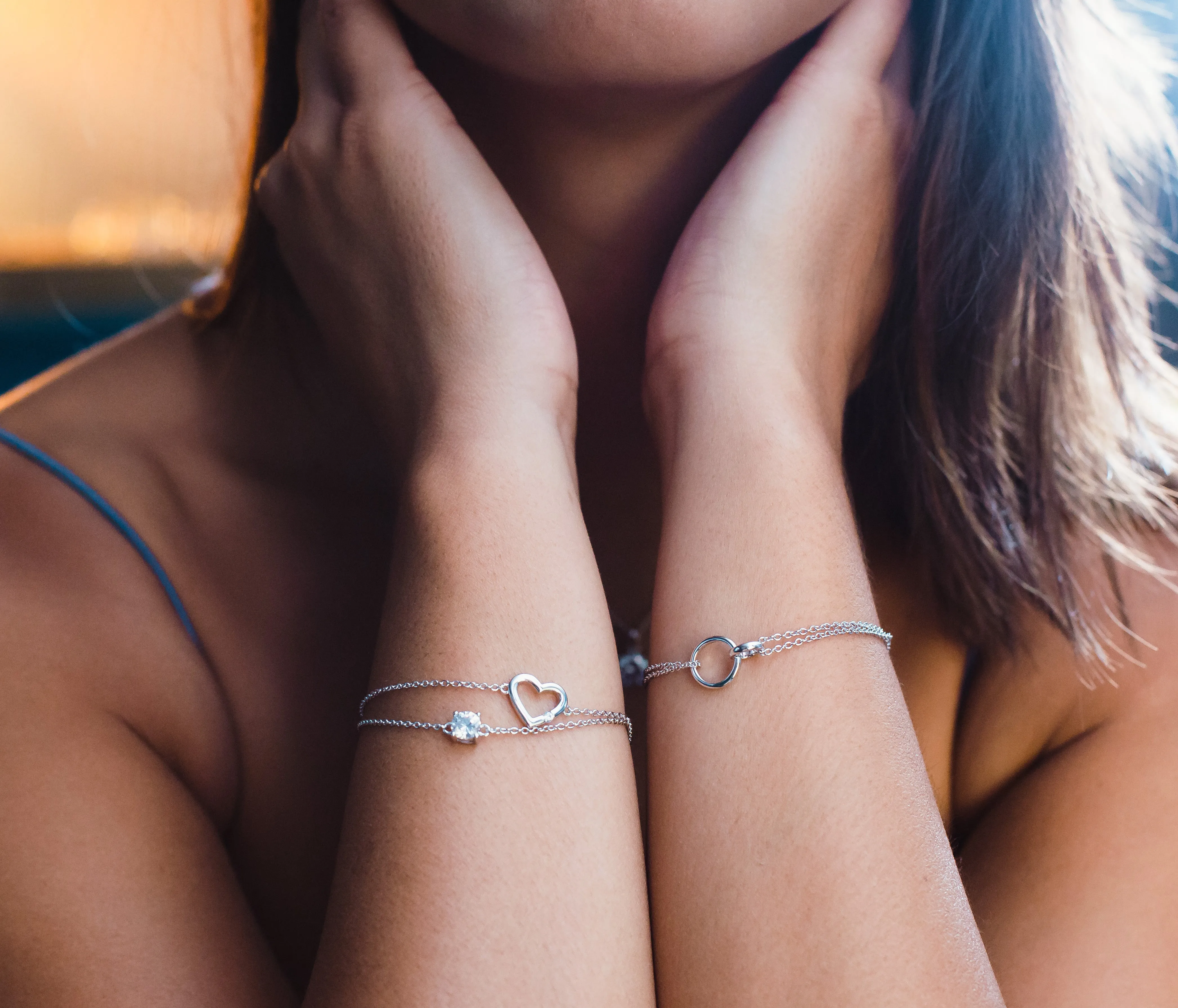 Sirius - Classic Solitaire - Sterling Silver Bracelet