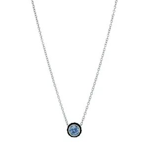 Slate Blue Montana Sapphire Necklace - "Chroma"