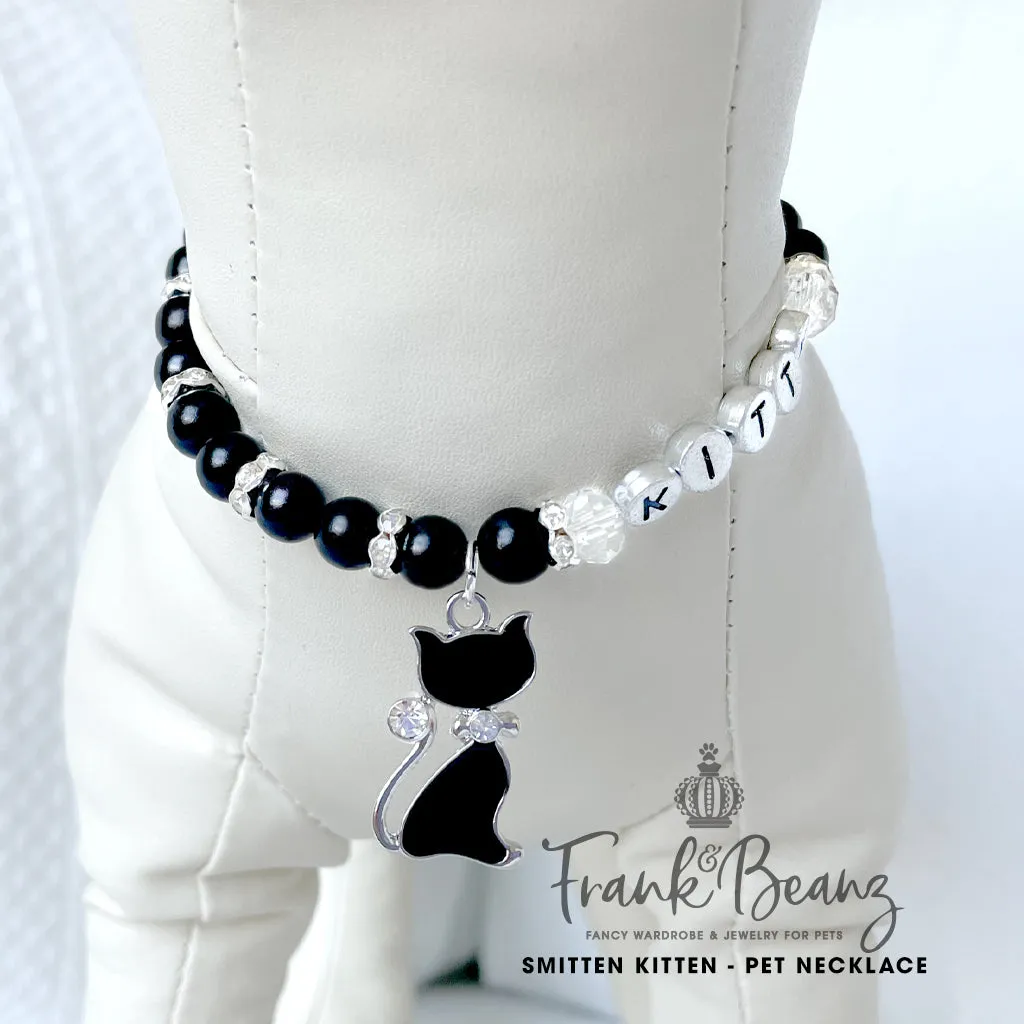 Smitten Kitten Pearl Cat Bell Cat Necklace