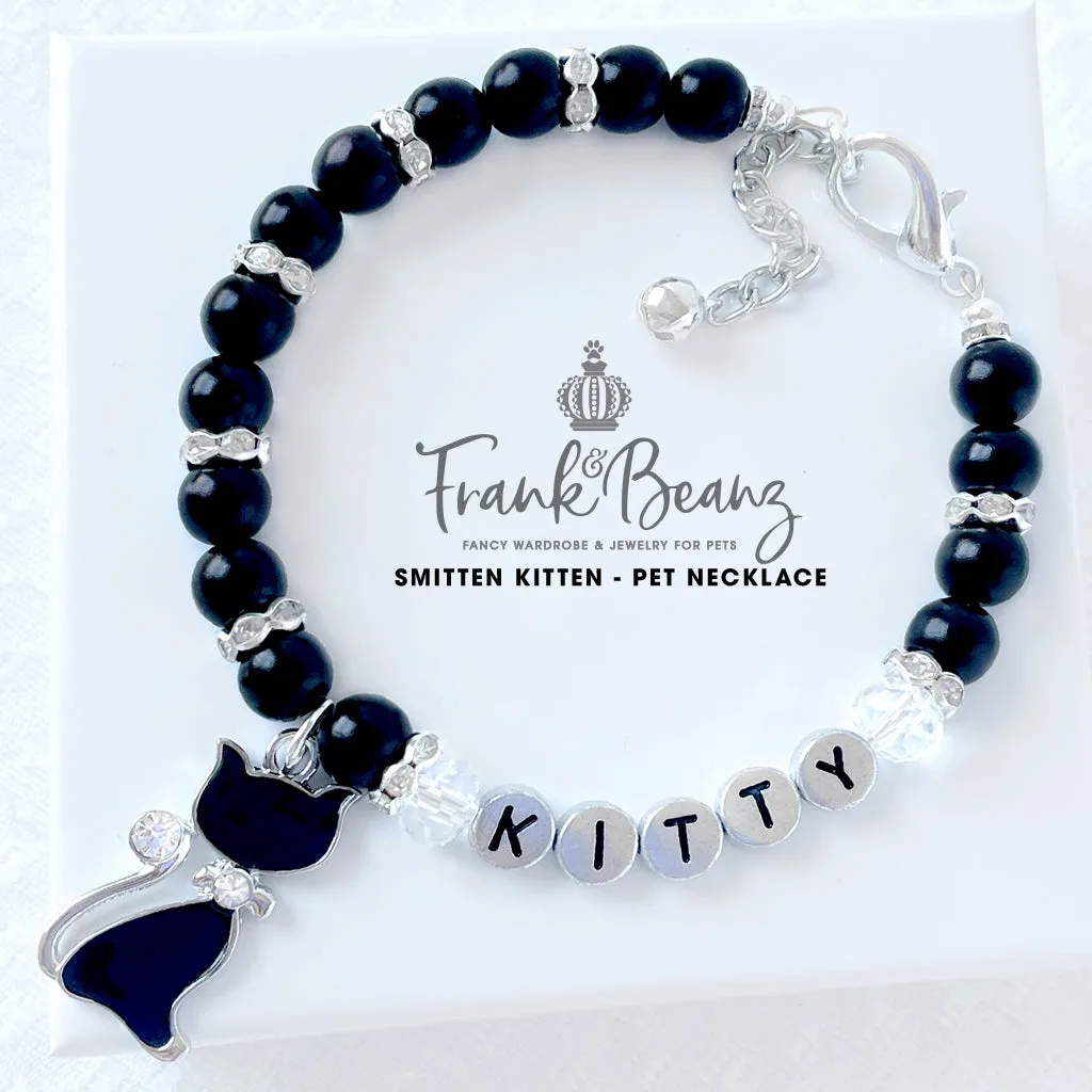 Smitten Kitten Pearl Cat Bell Cat Necklace