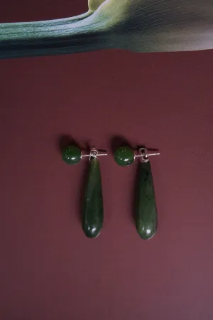 SOPHIE BUHAI<br>SMALL ANGELIKA EARRINGS IN JADE