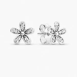 Sparkling Daisy Stud Earrings