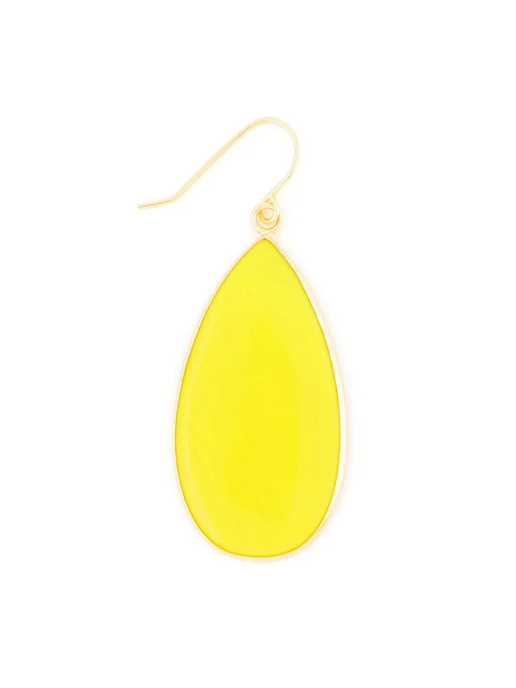 Stone Petal Earrings