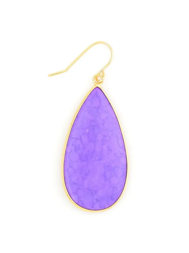 Stone Petal Earrings