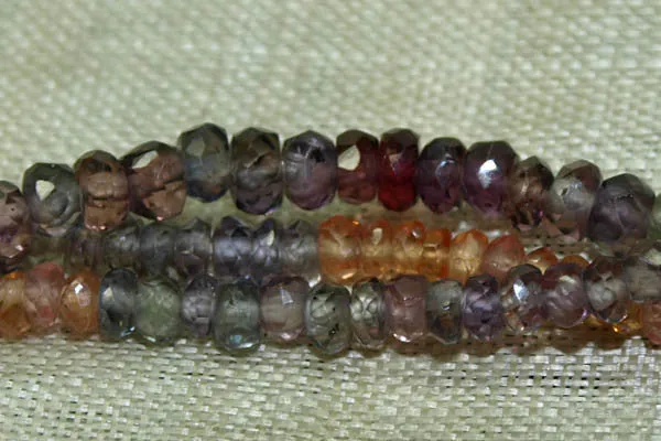 Strand of Tiny Sapphire Rondelles