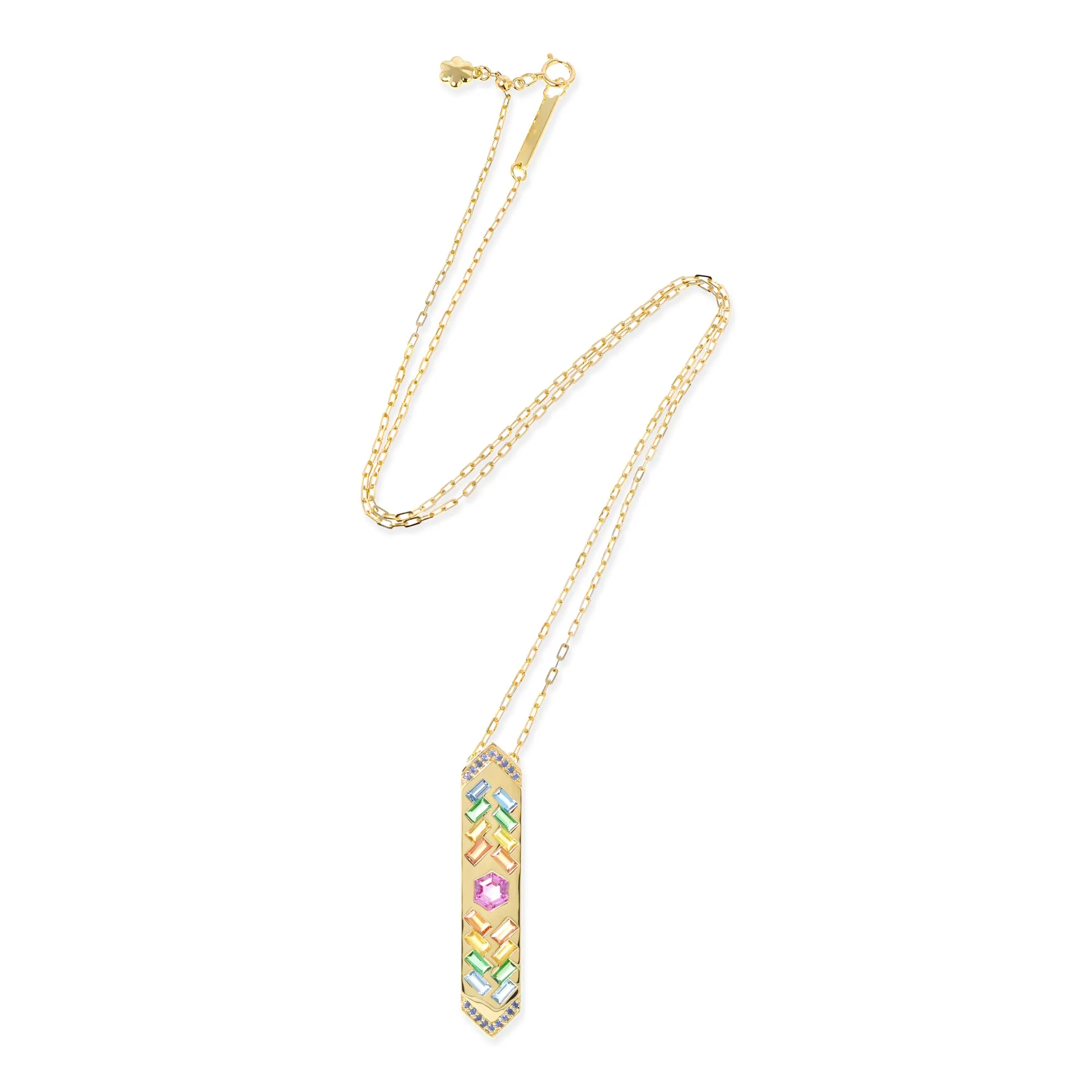 The Guardian 18K Gemstone Talisman Necklace