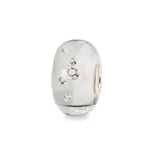 Trollbeads Glass Bead Shade of Sparkle Silver