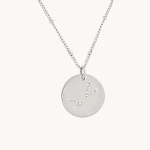 Virgo Silver Zodiac Necklace