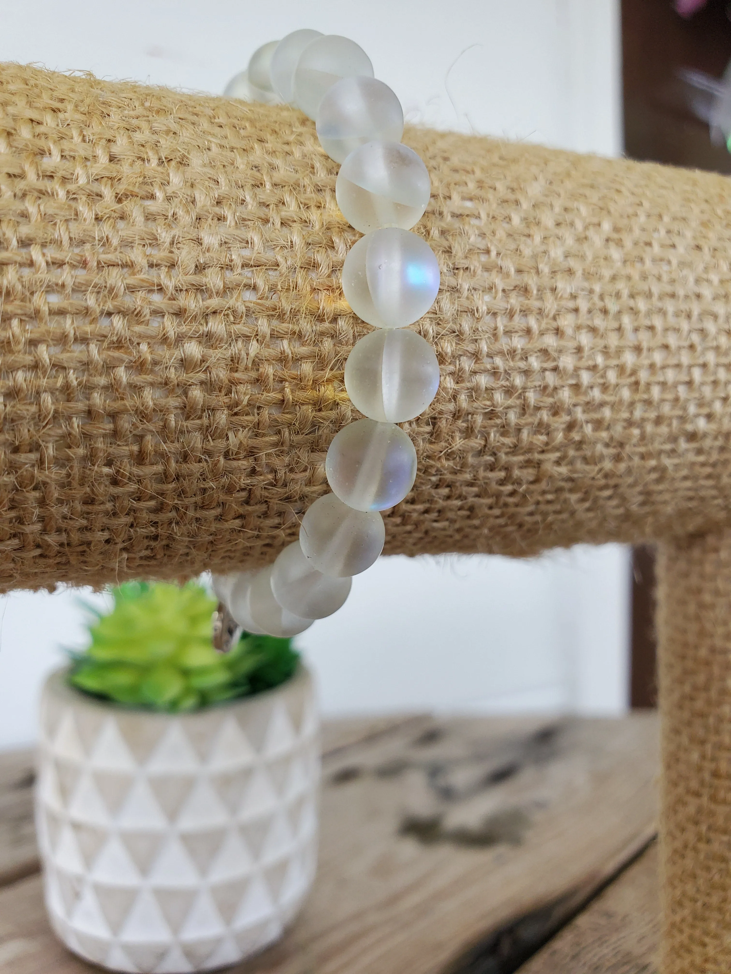 White Moonstone Bracelet