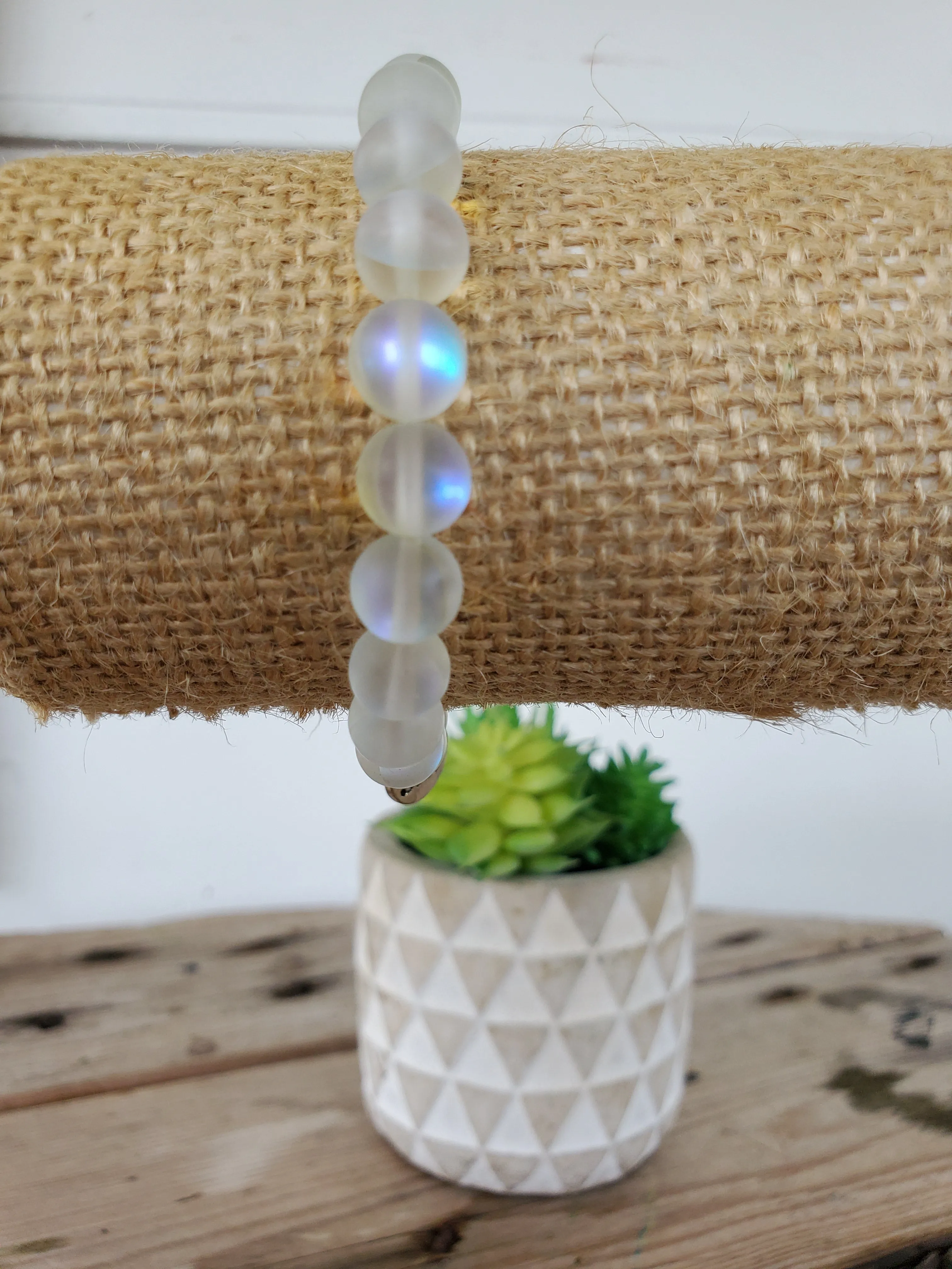 White Moonstone Bracelet