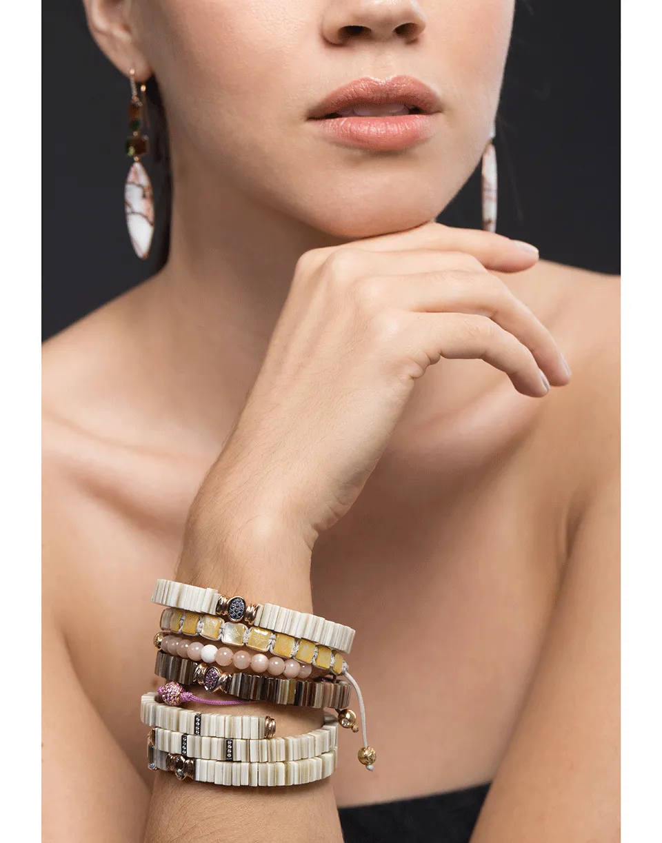 White Zebu Horn Bracelet