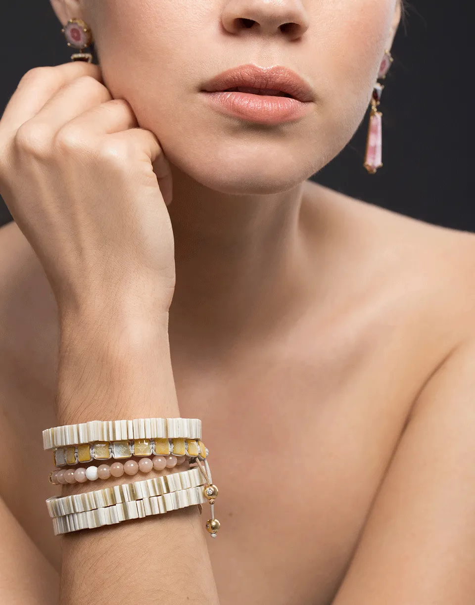 White Zebu Horn Bracelet