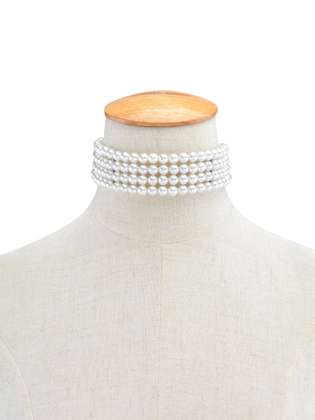Yellow Chimes Necklace for Women and Girls Fashion White Pearl Necklace for Women Western Multi Layer Pearl Choker Necklace for Girls | Birthday Gift for girls and women Anniversary Gift for Wife