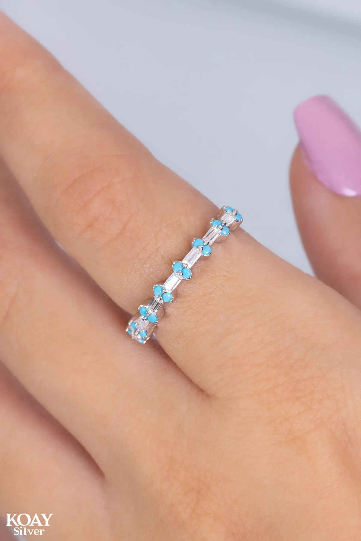 Zircon Ring (065-Turquoise)